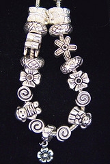 pandora style silver bracelet